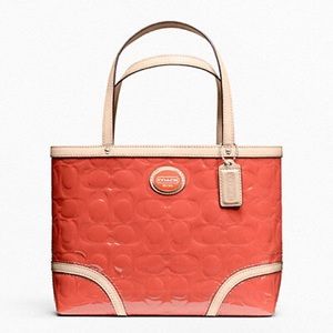 NEW Coach Peyton Embossed Patent Leather Tote